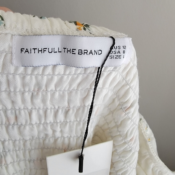 Faithfull the Brand Gianna Midi Dress in Carrie Floral size L NWT - Picture 10 of 11